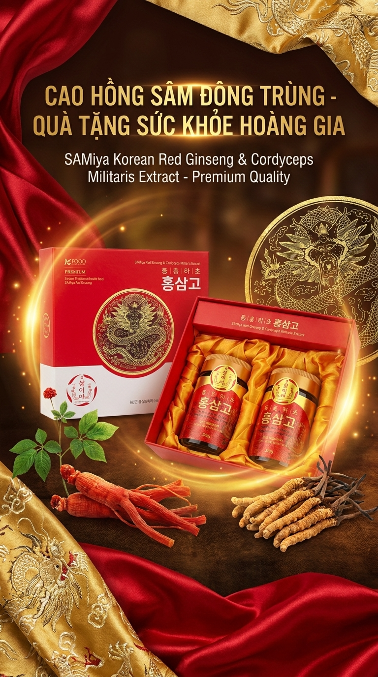 Cao hồng sâm đông trùng SAMIYA