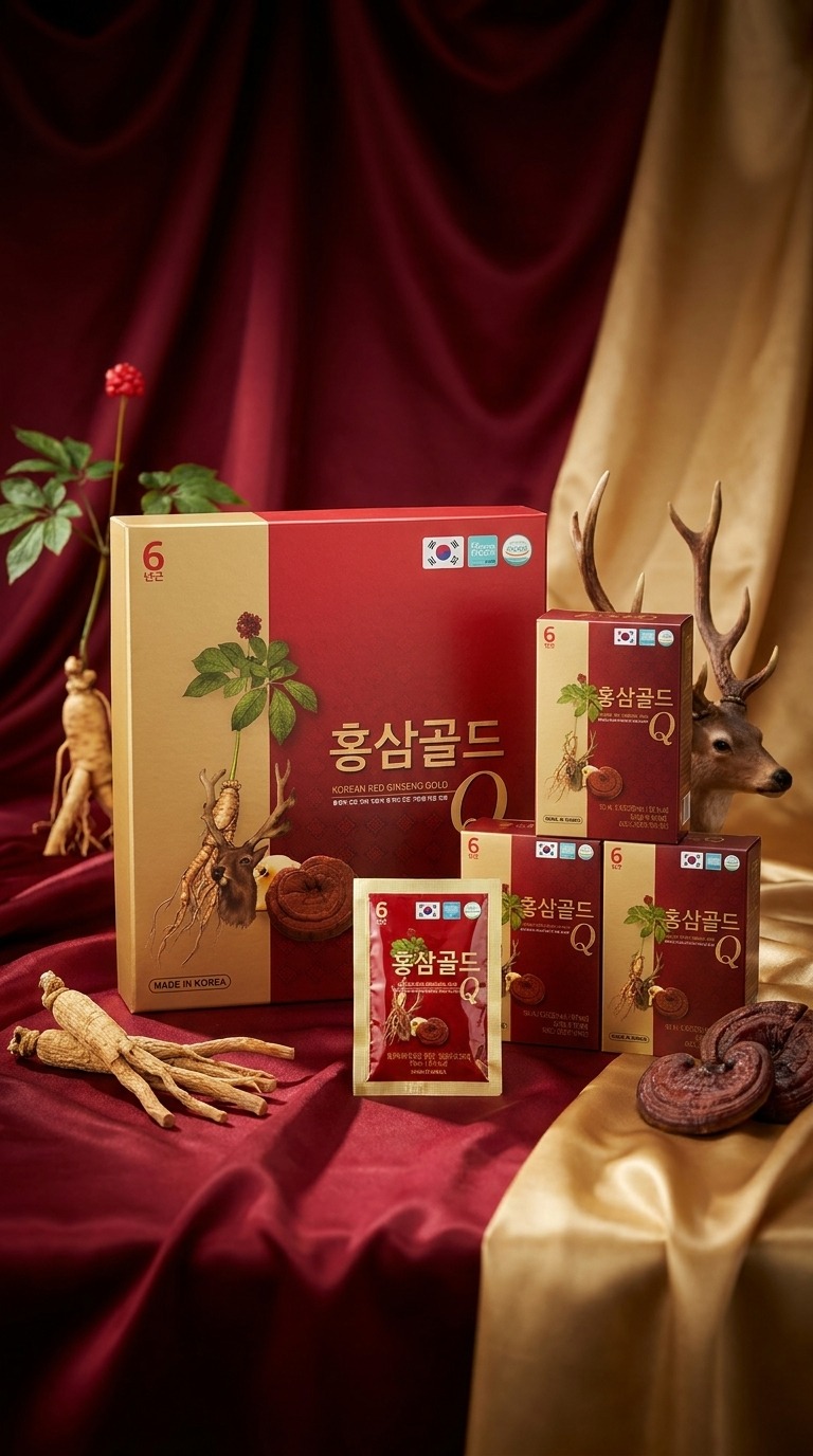 Nước hồng sâm nhung hươu linh chi GOLD